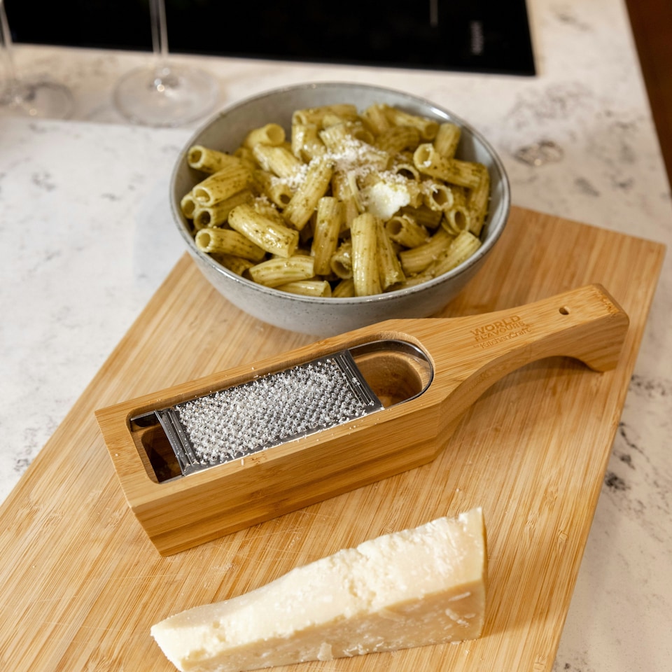 image 1 of KitchenCraft Grater Wood Bamboo Italian