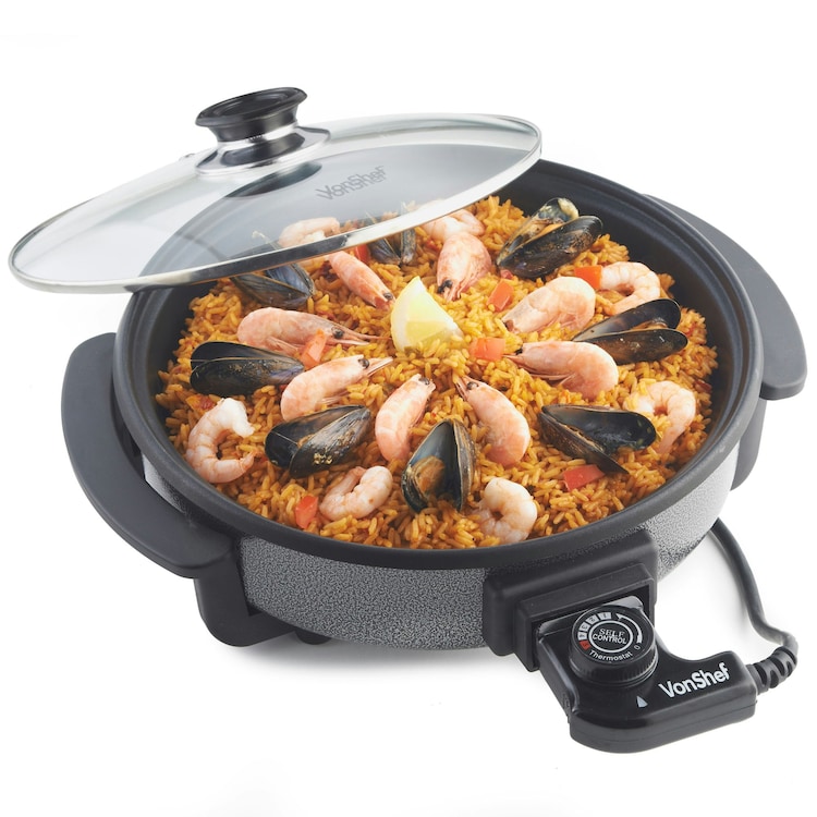 Vonshef Multi Cooker 1.5L Electric With Glass Lid 1500W