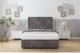 image 1 of Sloomy Langston Slate Naples Divan Bed With Mattress 2 Drawers Right Side With 26" Strutted Headboard & 12" Matching Footboard 6' Super King | Grey | Slate | Super King | 1