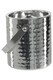 image 2 of Hammered Effect Stainless Steel Ice Bucket with Handle