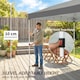 image 4 of Outsunny 3 x 6 m Pop Up Gazebo, UPF50+ Wedding Party Tent Marquee, Dark Grey | Grey | Dark Grey | 590 x 297 x 285 cm