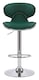 image 3 of Carcaso Kitchen Bar Stools Pair Sage Green, Adjustable Swivel Gas Lift, Chrome Base, For Breakfast Bar Or Kitchen