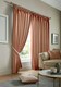 image 1 of Wold Pencil Pleat Taped Top Lined Curtains - 168cm x 137cm - Orange