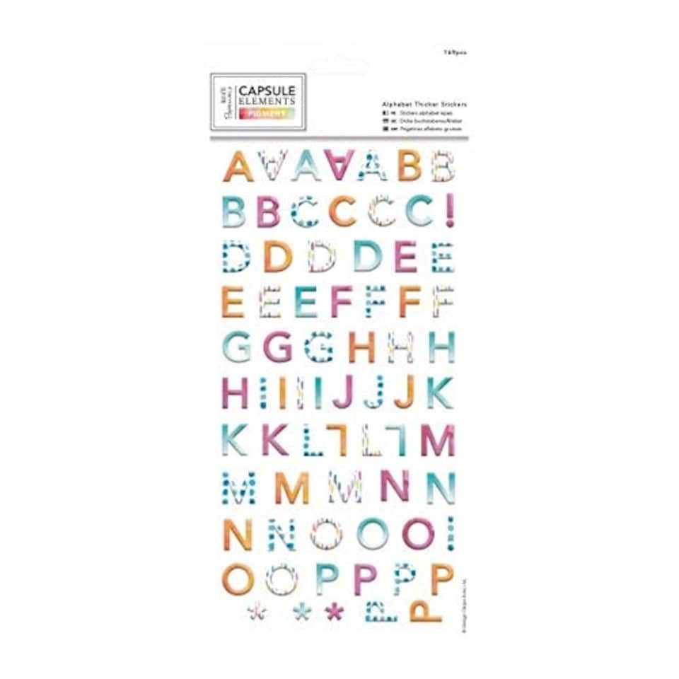 Alphabet Thicker Stickers (169pcs) - Capsule Collection - Elements P
