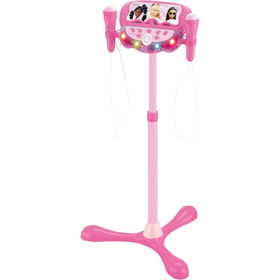 image 1 of Lexibook S160BB Barbie Stand with Voice Affect Mics, Lights & Bluetooth Speaker