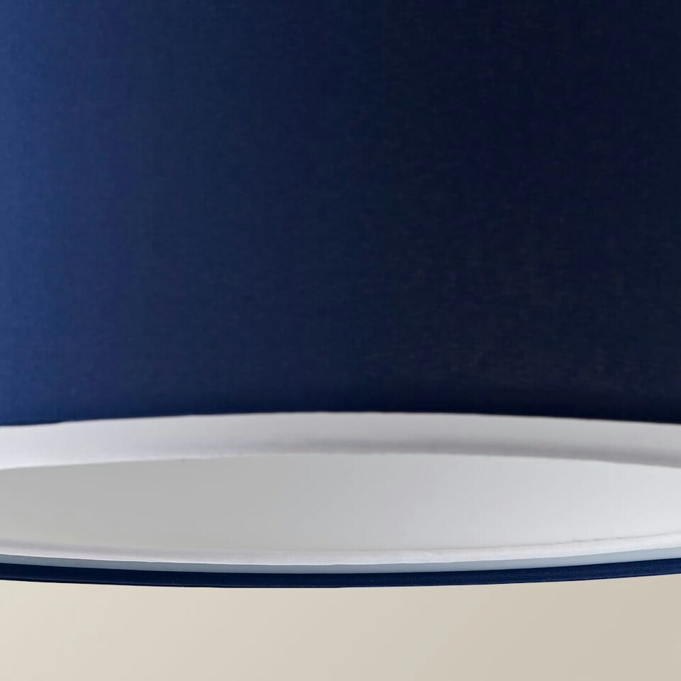 image 1 of ValueLights Sophia Large Navy 2 Tier Ceiling Light Shade Blue