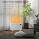 image 3 of HOMCOM 1200W Electric Panel Heater, Freestanding or Wall Mounted, Convector Heater with LED Display, Open Window Detection, Timer, Overheat Protection, Remote Control, White