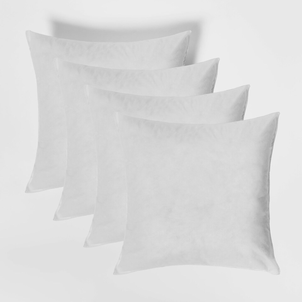 image 1 of OHS 4 x Cushion Fillers White Hollowfibre Inner Insert Pads White | 55 x 55cm