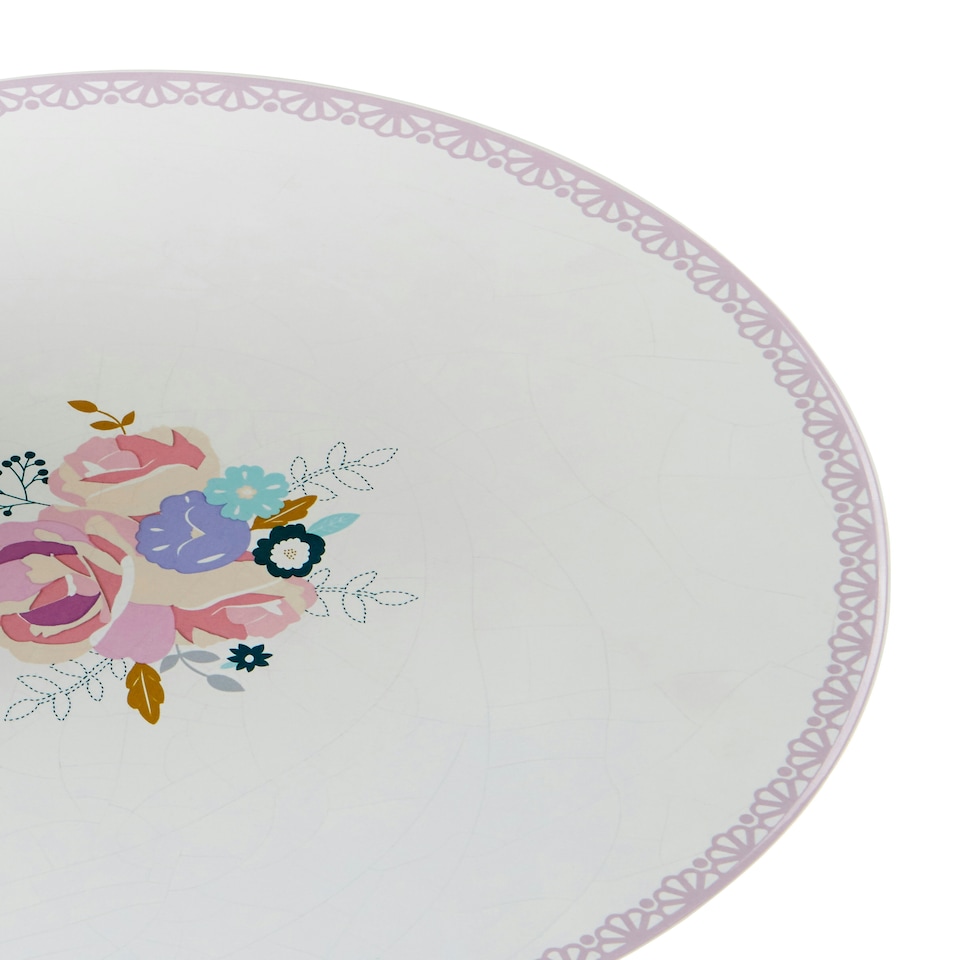 image 1 of Amelie Floral Pattern Cake Stand Pink