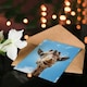 image 4 of Carol M Highsmith Art Card Giraffe Head Up Close Look