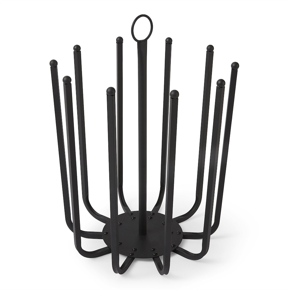 image 1 of House of Home Welly Holder Stand 5 Pair Black Boot Shoe Holder Rack Round Organiser Space Saver Storage | Black