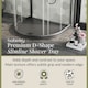 image 2 of Balterley Premium D Shape Shower Tray | Grey | Grey Slate