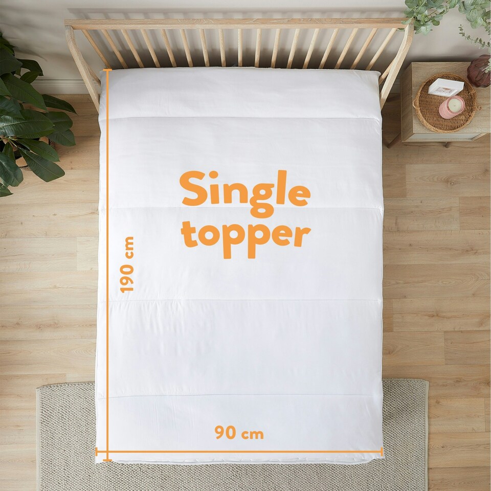 image 1 of Slumberdown Sleep Soundly Climate Control Mattress Topper, Single