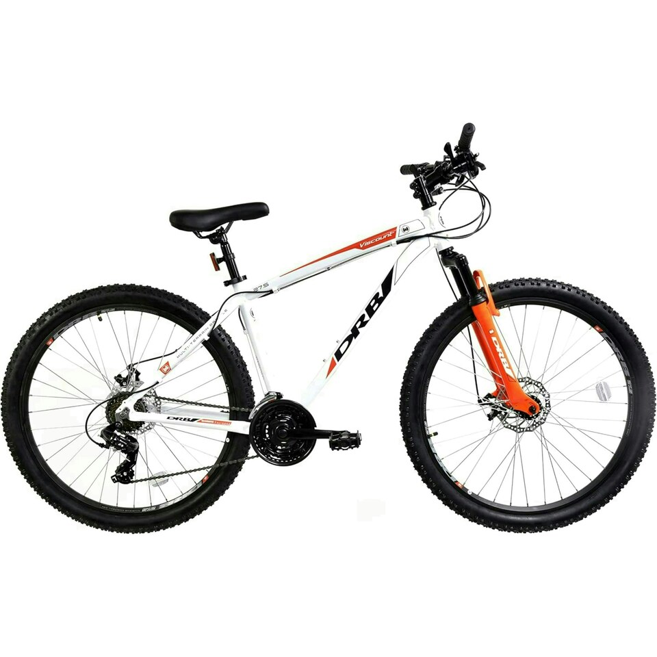 Dallingridge Viscount HT Mountain Bike 27.5in Wheel, 19in Frame - White/Red
