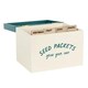 image 2 of Something Different Seeds Storage Box - Beige/Teal - One Size