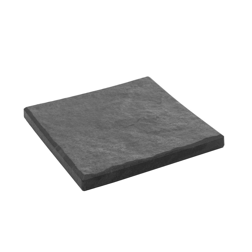 image 1 of Square Stomp Stone Grey Slate Stepping Stones - Pack of 4