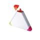 image 2 of MidOcean Triangular ABS Plastic Highlighter - White - One Size
