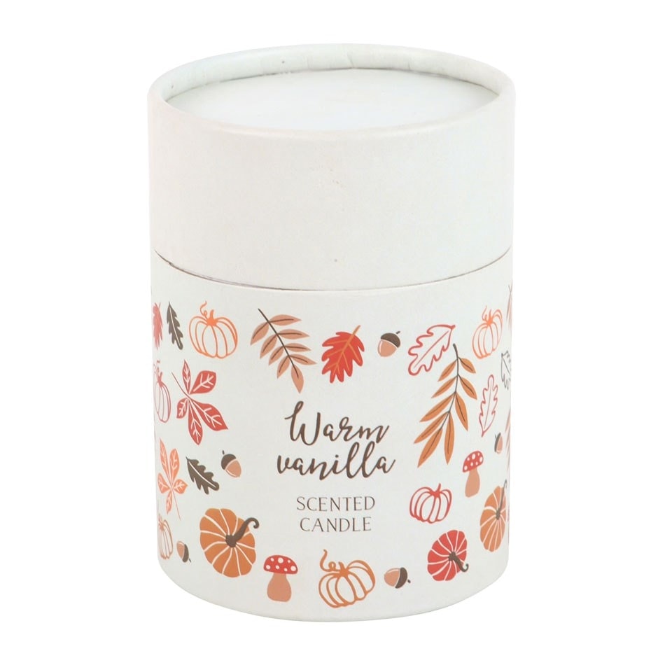 image 1 of Autumn Leaves Warm Vanilla Scented Jar Candle