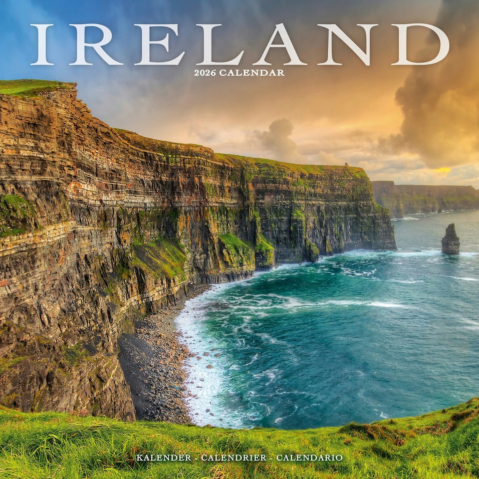 image 1 of Ireland 2026 Calendar | Square Wall Calendar | Travel Gift | Plastic Free Packaging | by Avonside Publishing