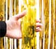 image 5 of Shimmer Tinsel Curtain, 3M x 1M Gold