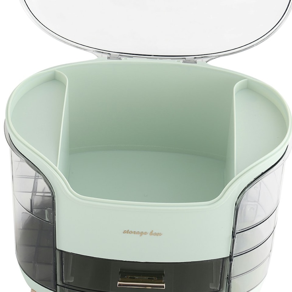 image 1 of Living and Home Makeup Organizer with Drawers - Light Green