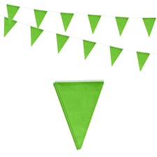 Lime Green Colour Party Bunting 10m with 20 Pennants