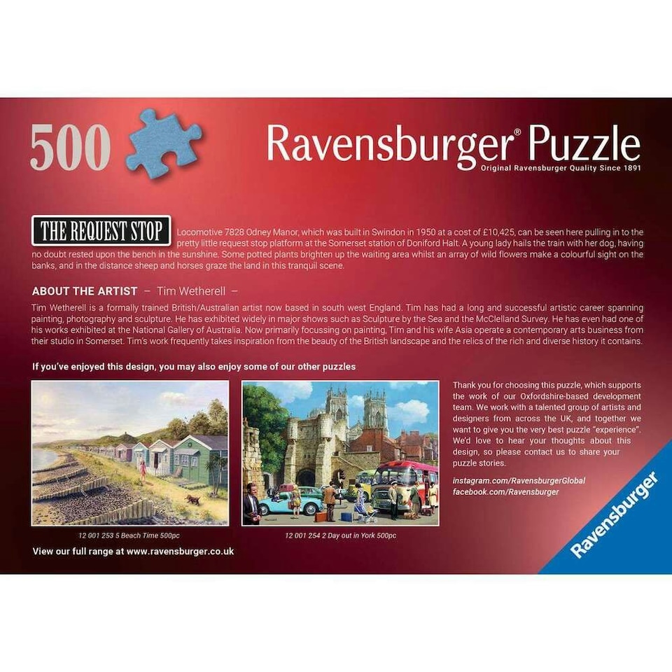image 1 of Ravensburger The Request Stop 500 Piece Jigsaw Puzzle
