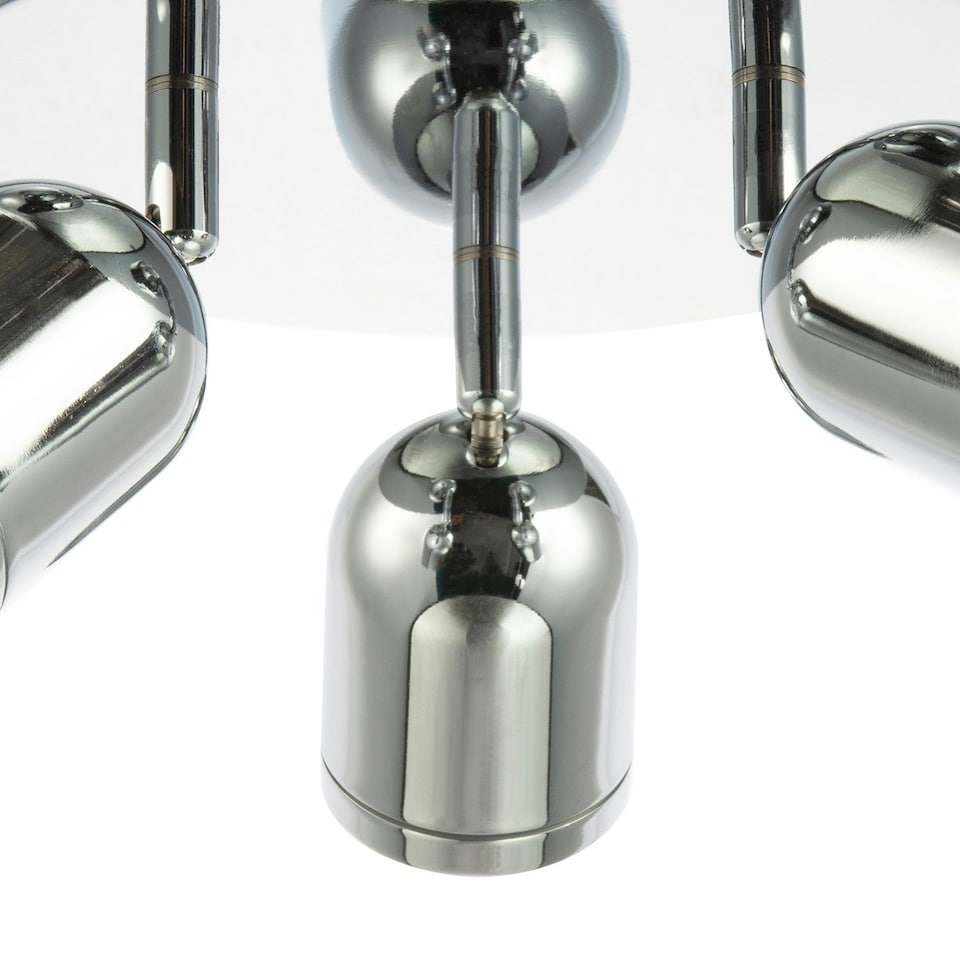 image 1 of Modern Triple Spot IP44 Bathroom Chrome Ceiling Light with Adjustable Heads | Chrome
