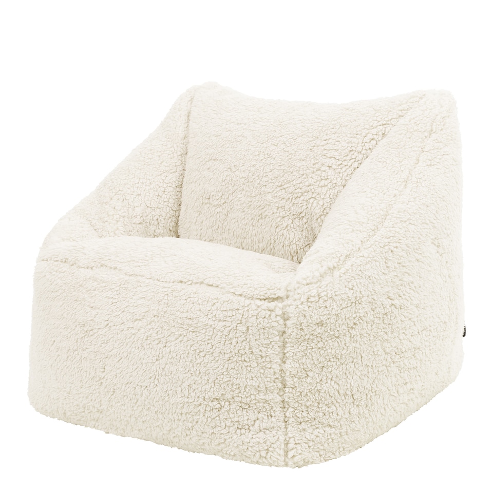 image 1 of Kids Teddy Bear Armchair Bean Bag Natural Childrens Bean Bags | Cream | Natural | M | 1