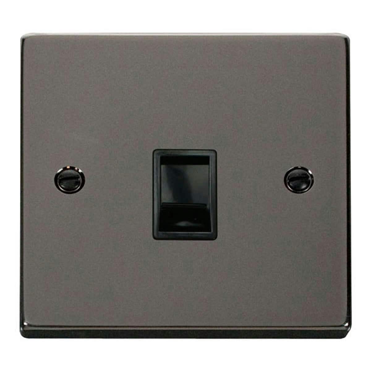 SE HOME Black Nickel Rj11 Socket Black Black Nickel