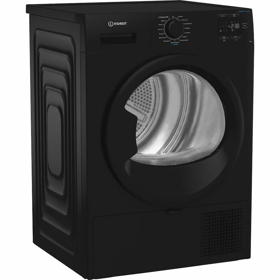 image 1 of Indesit CYD-92DBB-UK 9kg Load Heat Pump Dryer Steam Class A+ Black