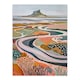 image 3 of Holy Island Landscape Lindisfarne Castle Black Framed Wall Art Print A4