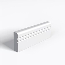 Pack of 15 (Total 15 Units) - MDF Primed Pencil Round and Two Drip Architrave - 25mm (T) x 69mm (H) x 4200mm (L)