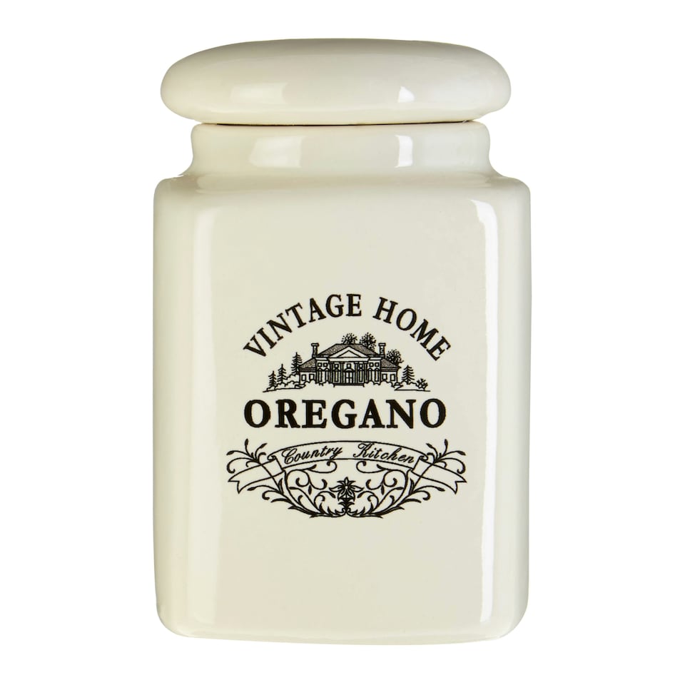 image 1 of Maison by Premier Vintage Home Set of Six Cream Spice Jars