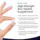 image 2 of Zinc Tablets 50mg 365 Vegan Zinc Supplements High Strength
