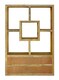 image 4 of Yoga Straight Bookcase with 4 Drawer - Mango Wood - L35 x W120 x H175 cm - Light Finish | Brown