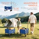 image 7 of Outsunny 62L Festival Trolley, 60kg Heavy Duty Folding Trolley Cart, Blue | Blue