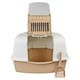 image 8 of Large Cat Corner Litter Tray Hooded Deep Cover Toilet Flap Box with Filter & Scoop | Multi | Mocca | 1