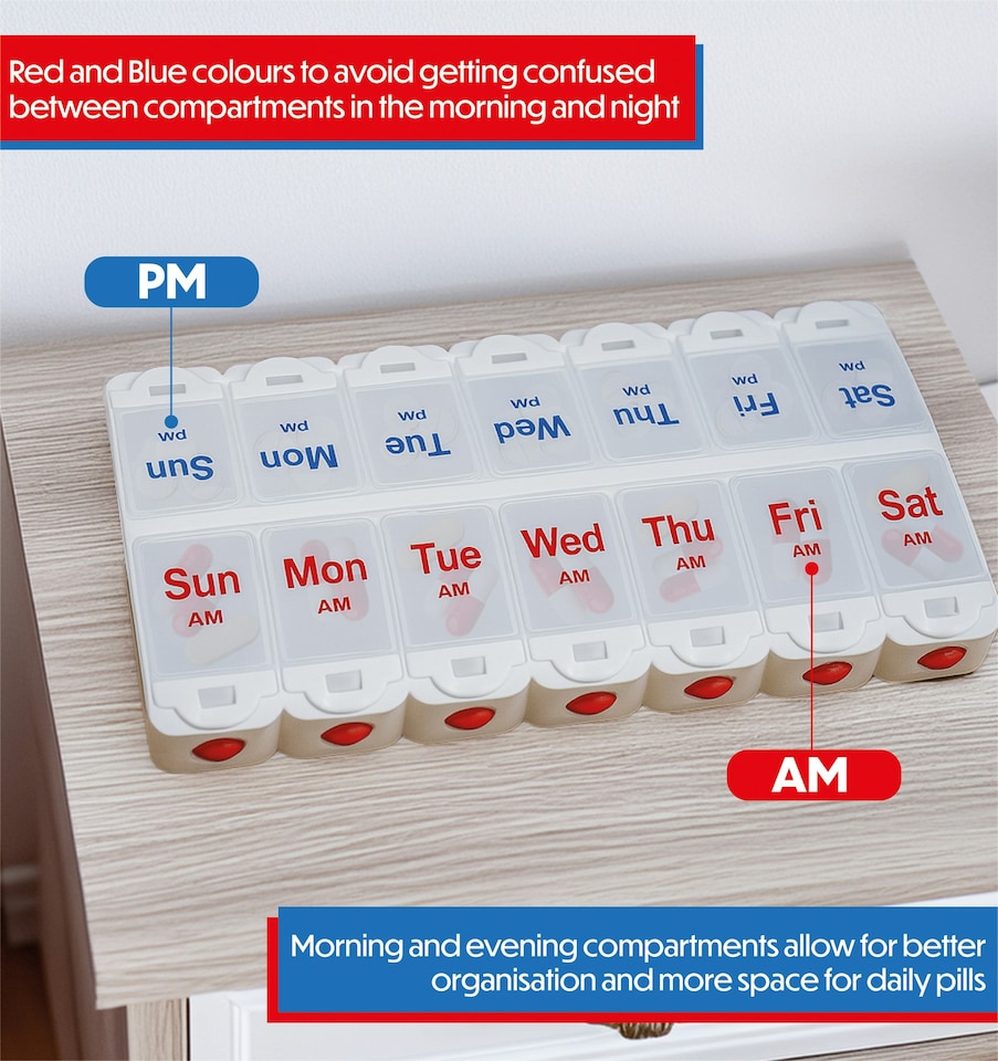 image 1 of Deluxe Pill Organiser