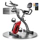 image 1 of SPORTNOW Folding Exercise Bike with Resistance Bands