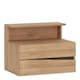 image 1 of Kensington 2 Drawer Bedside Cabinet LH Drawer (wall fixing) in Oak.