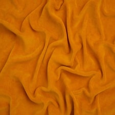Minerva Core Range Gold Cotton Velour Stretch Knit Fabric for Dressmaking, 150cm / 59" Wide - per metre