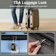image 5 of TSA Approved 3 Combination Travel Suitcase Luggage Padlock | Blue