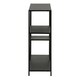 image 3 of Newcastle Asymmetrical Bookcase with 3 Shelves in Matt Black