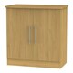 image 7 of Carlton 2 Door Cabinet in Modern Oak (Ready Assembled) | Brown | Modern Oak