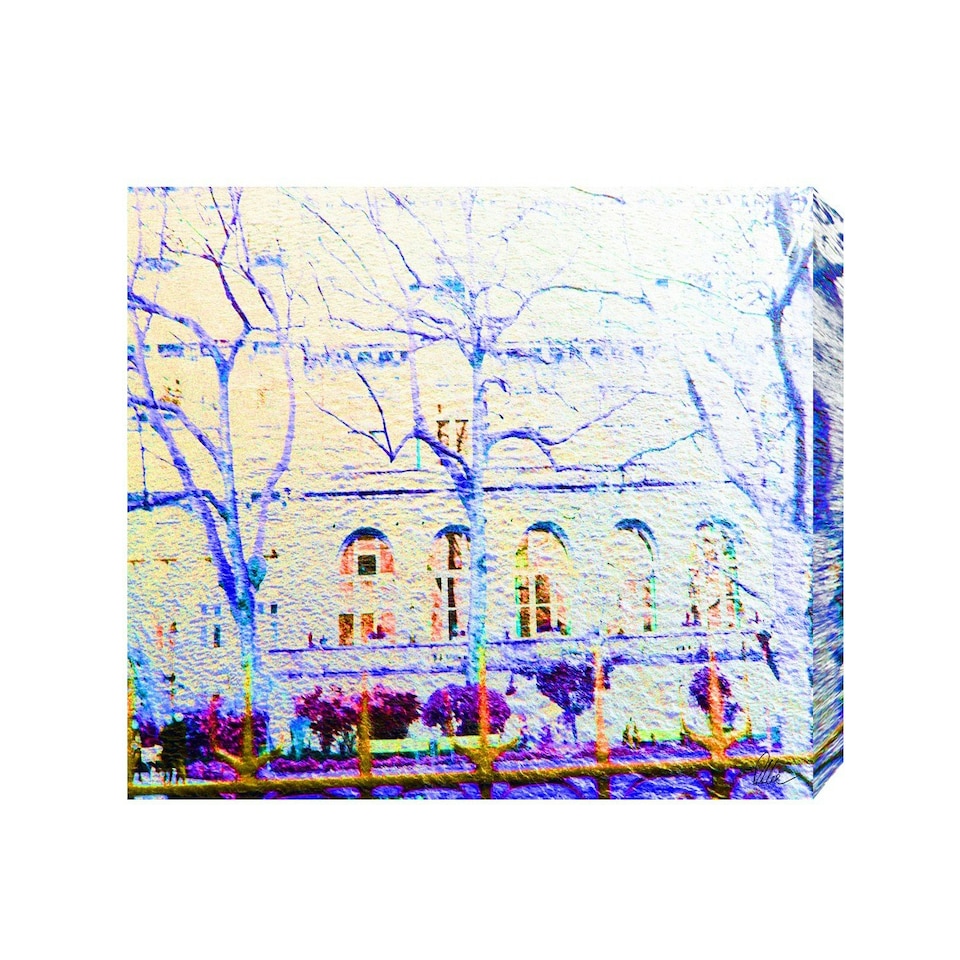 image 1 of Blue Trees (Canvas Print) 24" x 16"
