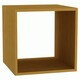 image 1 of Single Cube Shelving Unit Brown | Unit Colour: Beech