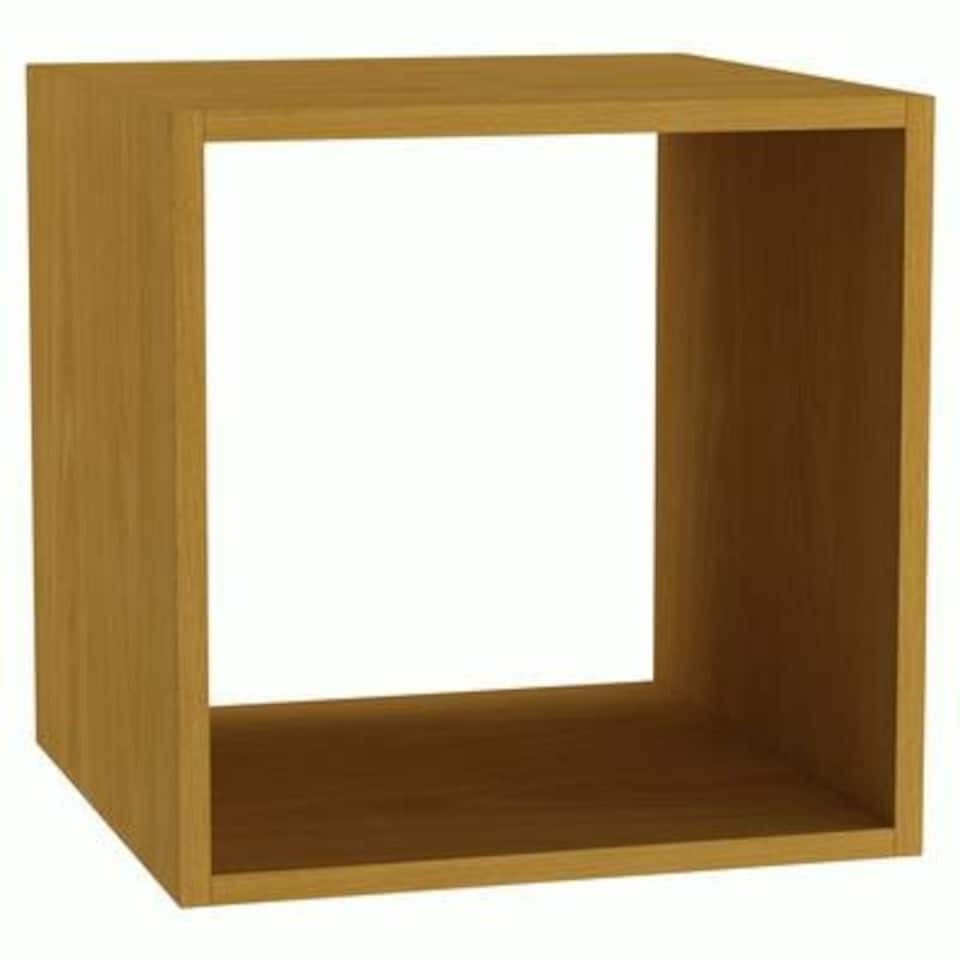 image 1 of Single Cube Shelving Unit Brown | Unit Colour: Beech