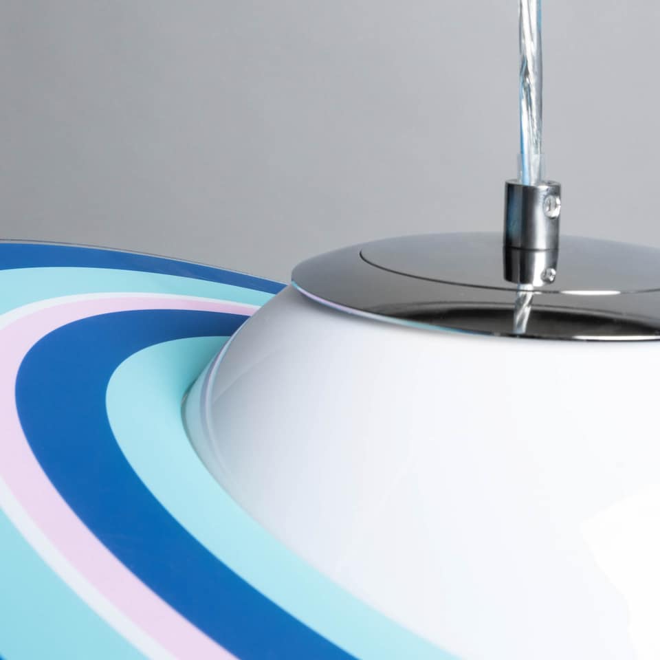 image 1 of BHS Glow Saturn Ceiling Pendant Light, Blue