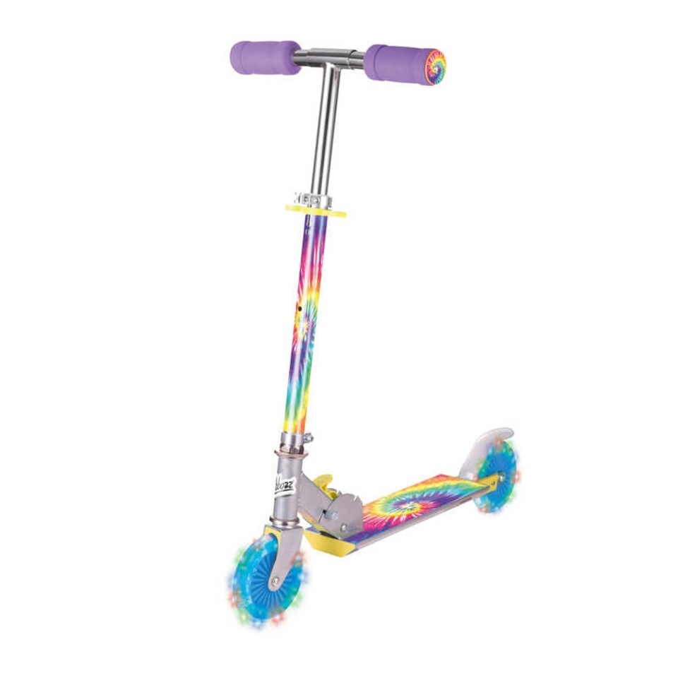 image 1 of Tie Dye Scooter With Flashing Wheels